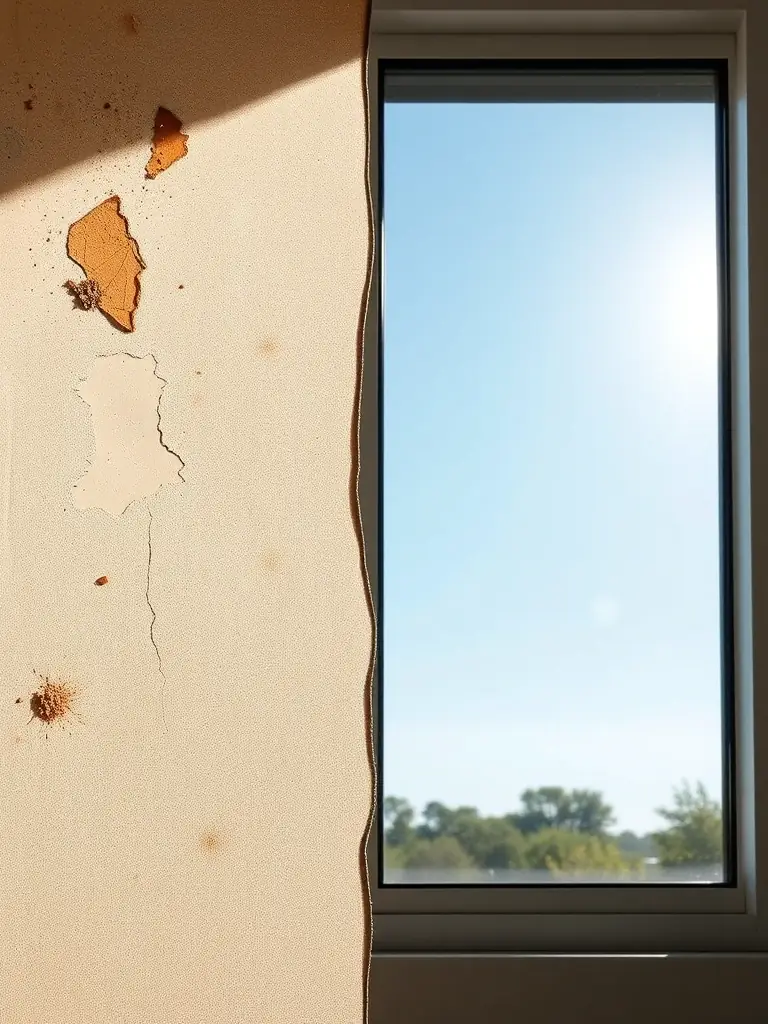 A split-screen image showing a dirty, dusty window screen on one side and a sparkling clean screen on the other, demonstrating the dramatic difference after Screen Busters' cleaning service.